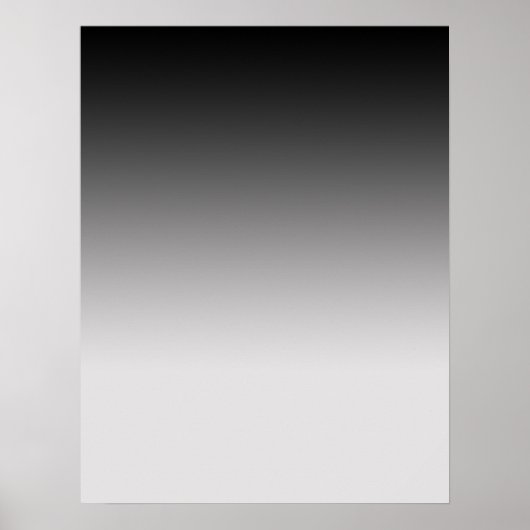 Graduiertes Schwarz-Grau-Poster für Fotografie Poster (Vorne)