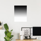 Graduiertes Schwarz-Weiß-Poster für Fotografie Poster (Heimbüro)