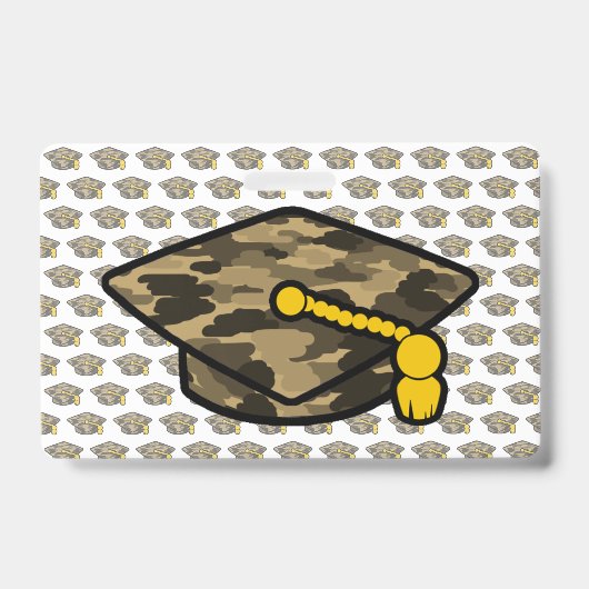 Graduierung Cap Khaki-Camouflage Ausweis (Vorderseite)