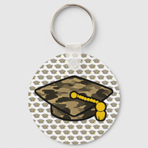 Graduierung Cap Khaki-Camouflage Schlüsselanhänger
