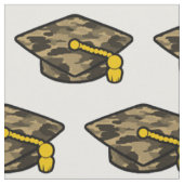 Graduierung Cap Khaki-Camouflage Stoff (Nahaufnahme)