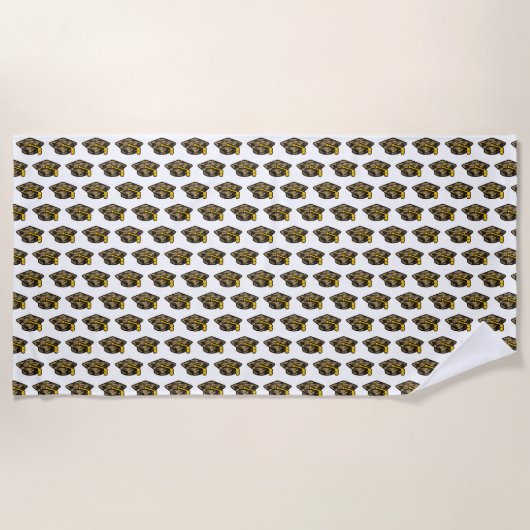 Graduierung Cap Khaki-Camouflage Strandtuch (Vorderseite)