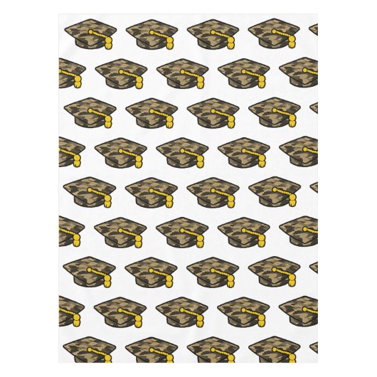 Graduierung Cap Khaki-Camouflage Tischdecke (Vorderseite)