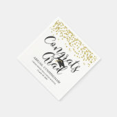 Graduierung Confetti CONGRATS GRAD Personalized Serviette (Ecke)