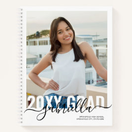 Graduierung Guest Book Modern Minimum White Notizblock