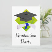 Graduierung und Diplom Einladung (Stehend Vorderseite)