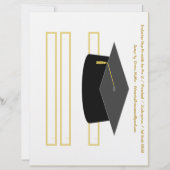 Graduierungs-Cap Black Paper-Party (Vorderseite)