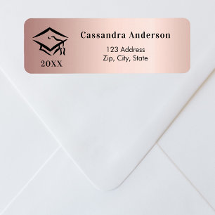 Graduierungsgrenze Rose Gold Rücksendeadresse
