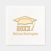 Graduierungshülse Jahr 1 Servietten Mit Folie (Vorderseite)