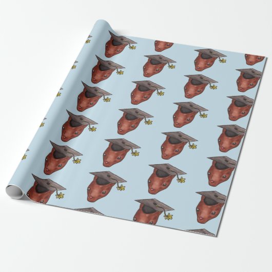 Graduierungskap Woodland Tierfalke Niedlich Geschenkpapier (Ungerollt)