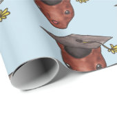 Graduierungskap Woodland Tierfalke Niedlich Geschenkpapier (Rolleneckpunkt)