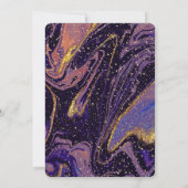 Graduierungskappe, Confetti-Stone-Abschluss Einladung (Rückseite)