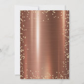 Graduierungskappe,Diamanten-brauner metallischer A Einladung (Rückseite)