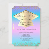 Graduierungskappe,Diamanten-Holografischer Abschlu Einladung (Vorderseite)