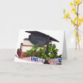 Graduierungskappe für Bücher mit patriotischem Ban Karte (Gelbe Blume)