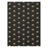Graduierungskappe mit Goldener Sternexplosion Tischdecke (Vorderseite)