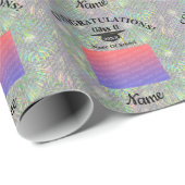 Graduierungskappe und Personalisiertes Foto Tassel Geschenkpapier (Rolleneckpunkt)