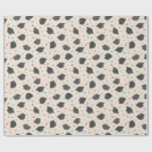 Graduierungskappe und Tassel auf Creme Geschenkpapier (Flach)