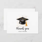 Graduierungskappe und Tassel Dankeskarte (Vorne/Hinten)