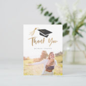 Graduierungskappe und Tassel Gold Foil Foto Ankündigung (Stehend Vorderseite)