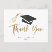 Graduierungskappe und Tassel-Goldfolie Postkarte (Vorderseite)