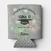 Graduierungskappe und Tassel Personalisiert Dosenkühler (Rückseite)