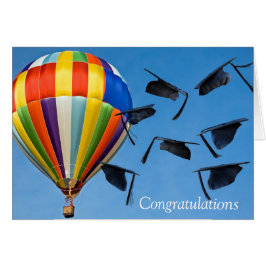 Graduierungskappen mit Heißluftballon