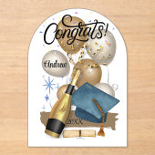 Graduierungskarte Acryleinladungen (Vorderseite)