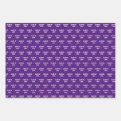 Graduierungsklassenklasse Jahr Lila Geschenkpapier Set (Vorderseite 2)