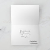 Graduierungsmütze und Gown danke Ihnen Grußkarte (Innenseite)