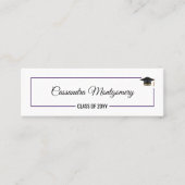 Graduierungsname Einschließen der Fotokarte Telefonnummerkarte (Vorderseite)