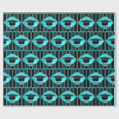 Graduierungsoberflächen Imitate Kristall Türkis Geschenkpapier (Flach)