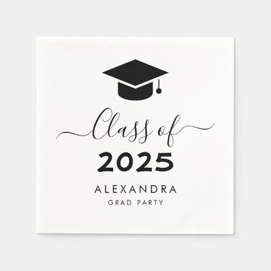 Graduierungsobergrenze 2025 serviette (Vorderseite)
