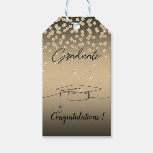 Graduierungsobergrenze, Gold-Diamanten, Graduate Geschenkanhänger (Vorderseite)