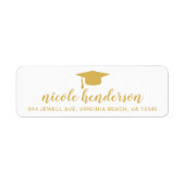 Graduierungsobergrenze Gold und Weiße Rücksendeadr (Vorne)