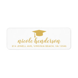 Graduierungsobergrenze Gold und Weiße Rücksendeadr