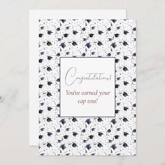 Graduierungsobergrenze - Grüße Feiertagskarte (Vorne/Hinten)