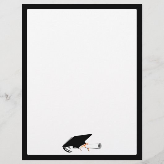 Graduierungsobergrenze mit Diplom Flyer (Hinten)