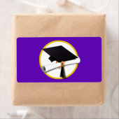 Graduierungsobergrenze mit Diplom - Lila Hintergru (Insitu)