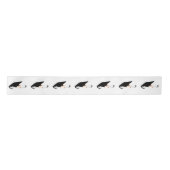 Graduierungsobergrenze mit Diplom Satinband (Vorderseite)