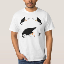 Graduierungsobergrenze mit Diplom T-Shirt