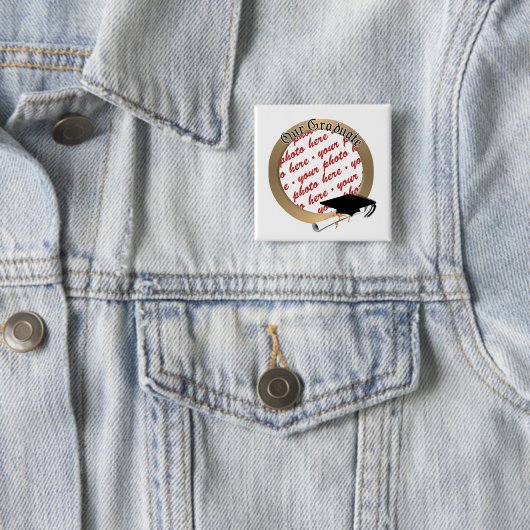 Graduierungsobergrenze mit Gold-Rahmen Button (Beispiel)