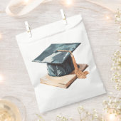 Graduierungsobergrenze und Buch Geschenktütchen (Ausgeschnitten)