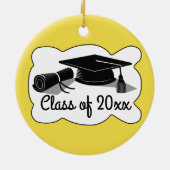 Graduierungsobergrenze und Diplom Keramik Ornament (Hinten)