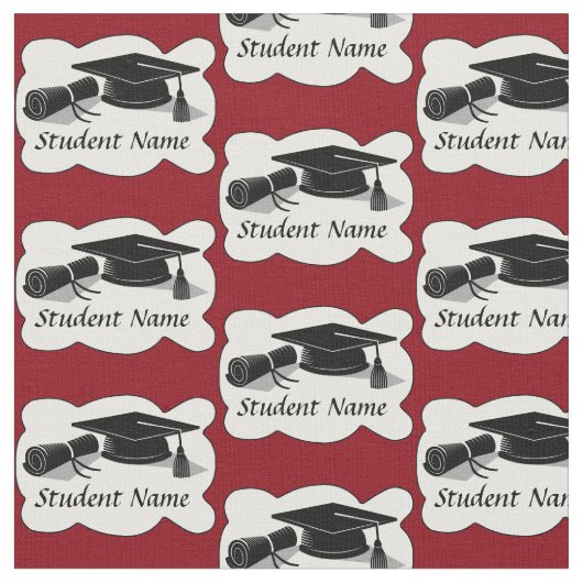 Graduierungsobergrenze und Diplom Stoff (Nahaufnahme)