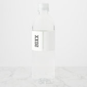 Graduierungsobergrenze und Diplom Wasserflaschenetikett (Rückseite)