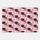 Graduierungsobergrenze und Diplomabholung Geschenkpapier Set (Vorderseite 3)