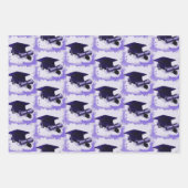 Graduierungsobergrenze und Diplomabholung Geschenkpapier Set (Vorderseite 2)