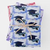 Graduierungsobergrenze und Diplomabholung Geschenkpapier Set (Beispiel)