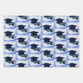 Graduierungsobergrenze und Diplomabholung Geschenkpapier Set (Vorderseite)